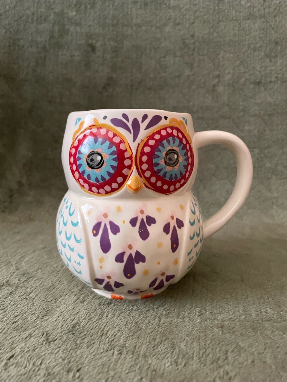 Natural Life Colorful Owl Ceramic Mug - Don’t forget to be awesome